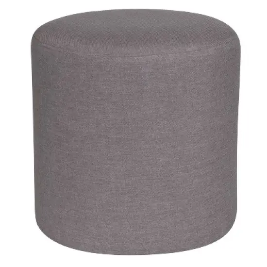 Emma and Oliver Upholstered Round Ottoman Pouf image {12}