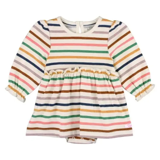 RuffleButts Baby Girls Long Sleeve Skirted Romper image {6}