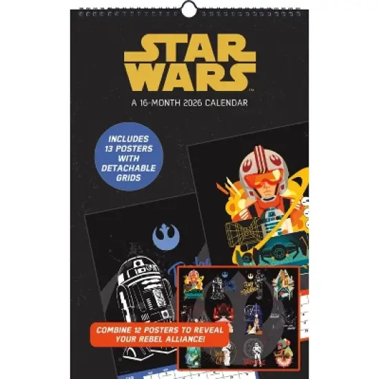 Star Wars 2026 11"x17.2" Oversized Calendar image {9}