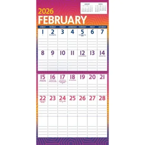 Trends International 2026 Large Print 12"x12" Wall Calendar image {2}