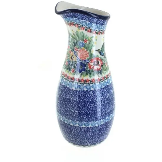 Blue Rose Polish Pottery D18 Ceramika Artystyczna Water Carafe image {7}