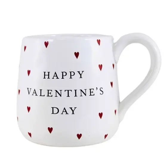 Craftoutlet.Com 4.25 In Happy Valentine's Day Latte Mug , Love Gift Coffee Cup (1PC) image {3}