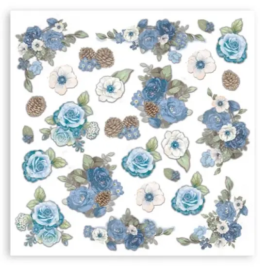 Stamperia Double-Sided Paper Pad 12"X12" 10/Pkg-Blue Land, 10 Designs/1 Each image {2}