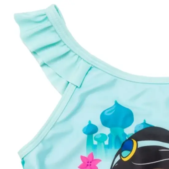 Disney Princess Cinderella Belle Tiana Jasmine Girls One Piece Bathing Suit Toddler to Little Kid image {5}