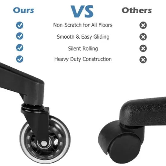 Costway Office Chair Adjustable Mesh Computer Chair with Sliding Seat & Lumbar Support image {8}