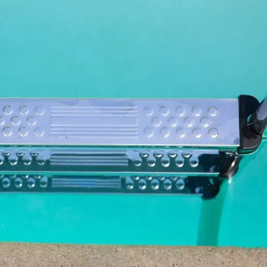 XtremepouwerUS 3 - Step Swimming Pool Ladder With Stainless Steel Steps, In Ground Pool Step image {4}