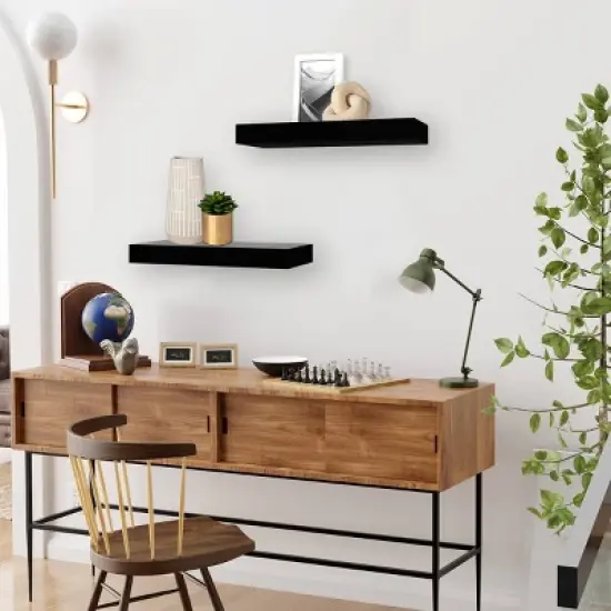 Set of 2 16" Wood Ledge Wall Shelf - Threshold&trade; image {3}