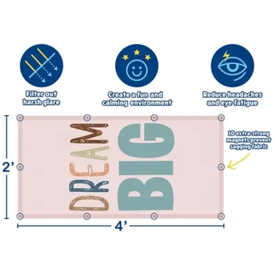 Teacher Created Resources&reg; Calming Covers Ceiling Light Filters, 2' x 4', Be Positive, Pack of 4 image {4}