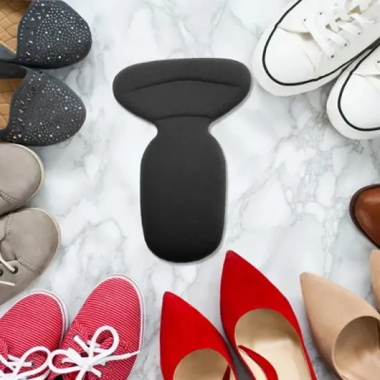 Unique Bargains Two-in-one Shoes Heel Pads One Size 2 Pair image {5}