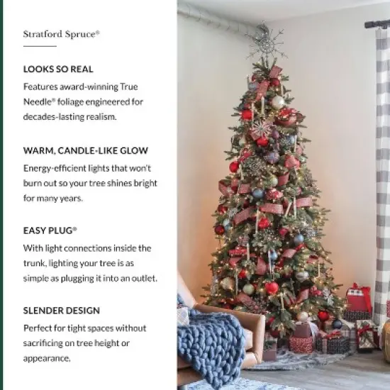 Balsam Hill 6.5' Clear LED Stratford Spruce Tree image {6}