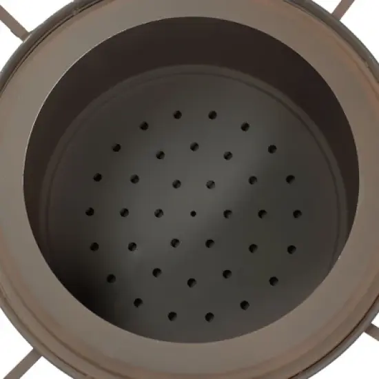 Sunnydaze Cosmic Outdoor Wood-Burning Steel Smokeless Fire Pit for the Backyard - Bronze - 30" image {8}