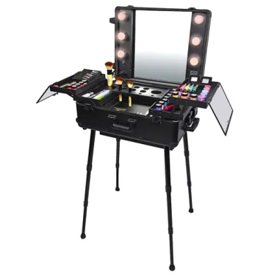 SHANY Studio ToGo Wheeled Lighted Trolley Makeup Case image {5}