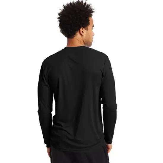 Hanes Sport Cool DRI Men's Performance Long Sleeve T-Shirt, Value 4-Pack image {3}