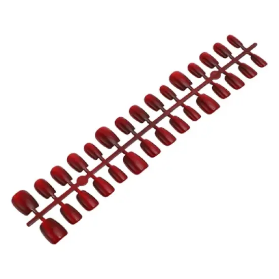 Unique Bargains Women's Full Coverage Fake Nails XS Red 1 Pc image {5}