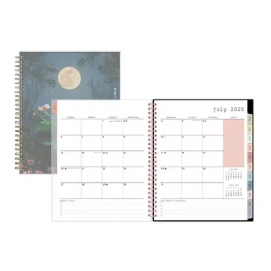 Blue Sky WAAV 7"x9" 2025-2026 Weekly/Monthly Wirebound Planner Frosted Katie image {3}