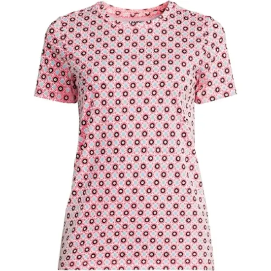 Lands' End Women's Tall Relaxed Supima Cotton Short Sleeve Crewneck T-Shirt image {17}