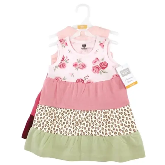 Hudson Baby Baby Girls Cotton Dresses, Blush Rose Leopard image {1}