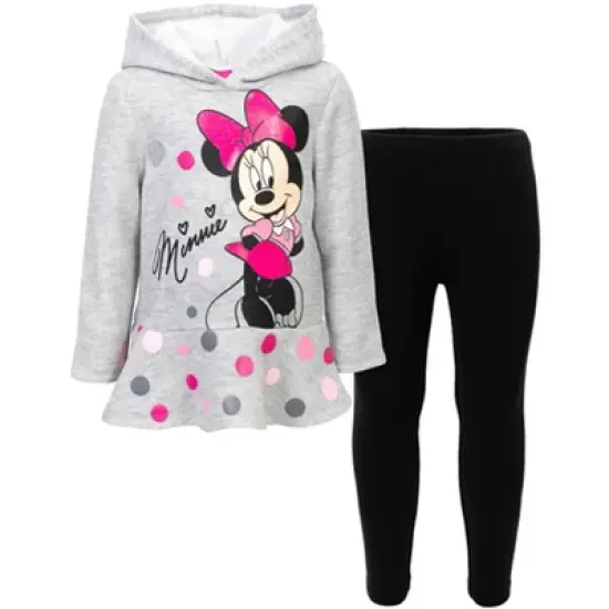 Disney Minnie Mouse Mickey Mouse Fleece Hoodie and Leggings Outfit Set Toddler image {10}