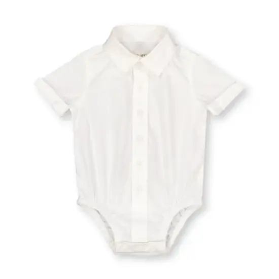 Hope & Henry Baby Organic Cotton Dapper Shortie Overall Set image {4}