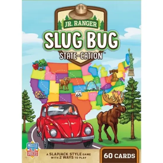 MasterPieces Kids Games - Jr Ranger - Slug Bug State-cation Card Game image {1}
