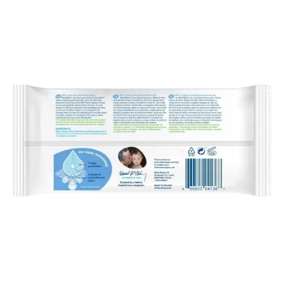 WaterWipes Plastic-Free Original Unscented 99.9% Water Based Baby Wipes - (Select Count) image {1}