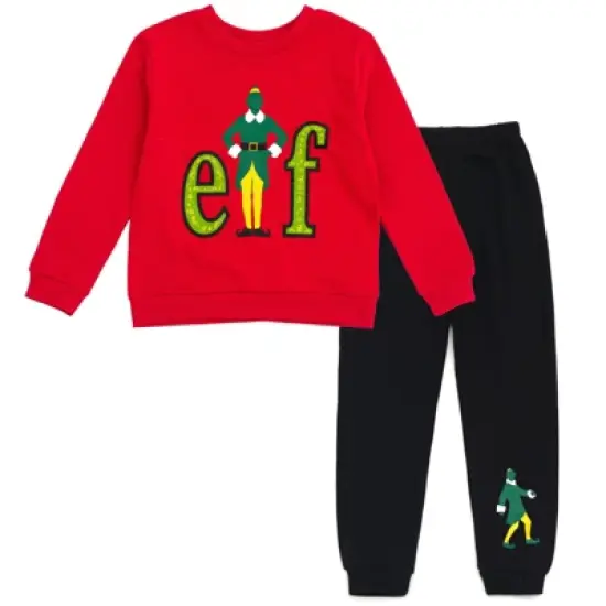 Elf Buddy the Elf Christmas Fleece Sweatshirt and Jogger Pants Outfit Set Little Kid to Big Kid image {4}