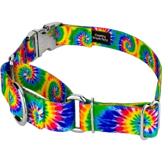 Country Brook Petz Martingale Dog Collar with Premium Buckle - Groovy Collection image {1}