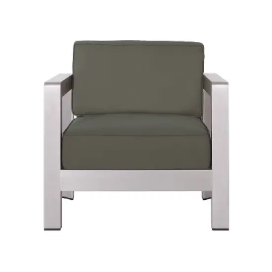 Christopher Knight Home Aviara Outdoor Club Chair with Aluminum image {11}