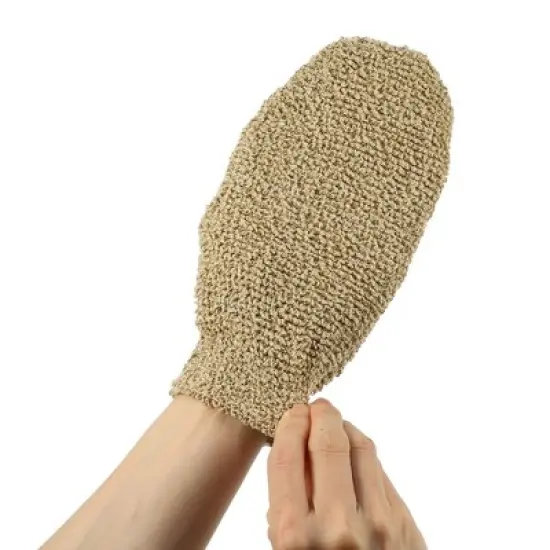 Unique Bargains Shower Gloves for Bath 8.66"x4.33" Gray Brown Beige 3 Pcs image {4}