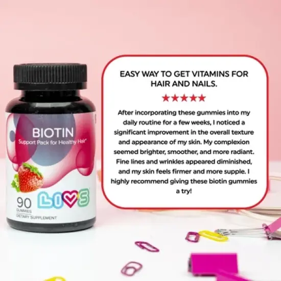 LIVS Gummies Biotin (10,000 mcg) image {5}