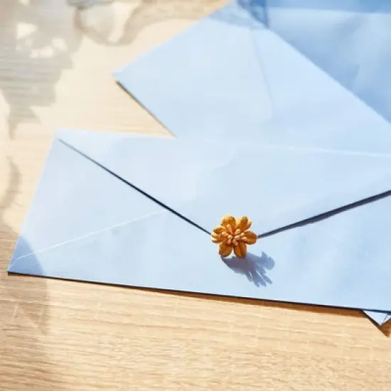 Juvale 96-Pack #10 Business Envelopes for Office, Checks, Invoices, Letters, Invites, Light Blue, 4-1/8" x 9-1/2" image {2}