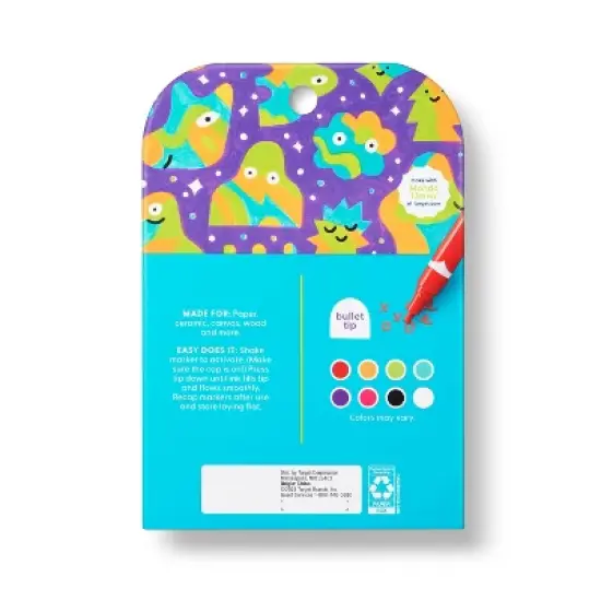 8ct Paint Markers Bullet Tip Classic Colors - Mondo Llama&trade; image {2}