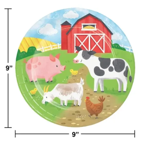 Creative Converting Farm Animals Party Deluxe Tableware and Decorations Kit 27ct image {2}