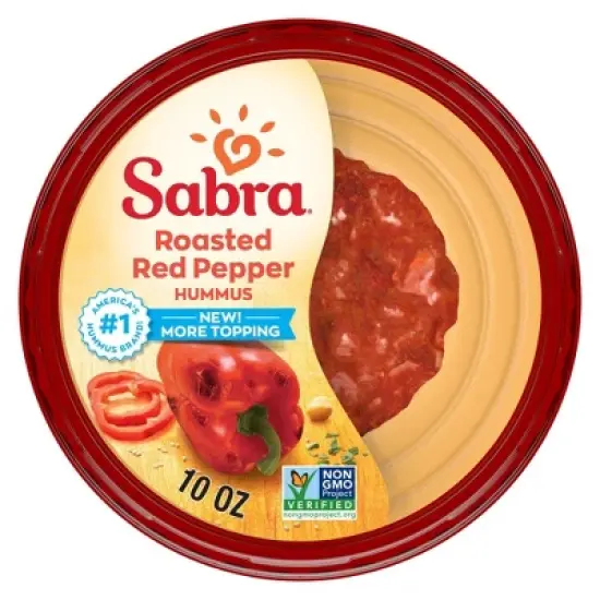 Sabra Roasted Red Pepper Hummus - 10oz image {3}
