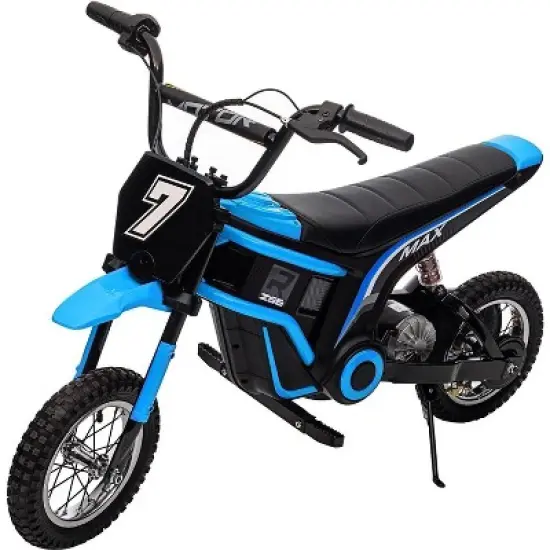 24V Kids Electric Dirt Bike, 350W Motor Ride On Motorcycle for Boys & Girls Ages 8-14, 3 Speed, 13.7 Miles Long Range, Shock Absorption image {6}
