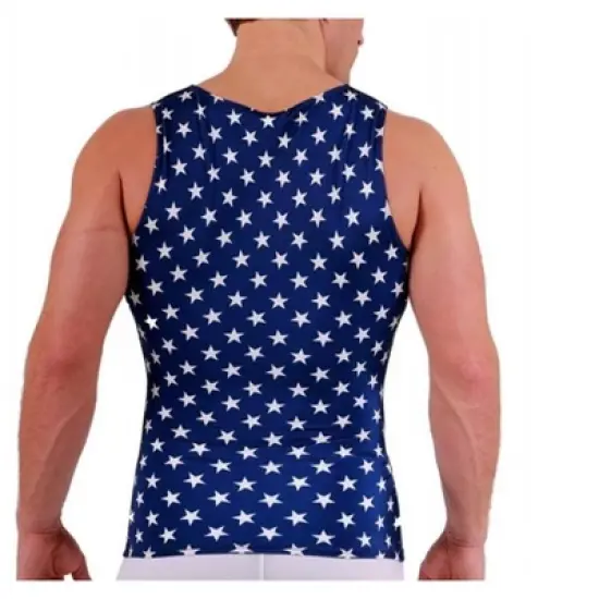 Insta Slim USA Stars Activewear Muscle Tank 4MAT001 image {3}