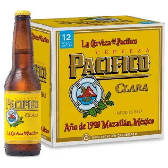 Pacifico Clara Lager Beer - 12pk/12 fl oz Bottles image {10}