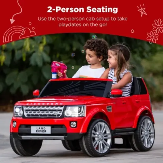 Best Choice Products 12V 3.7 MPH 2-Seater Licensed Land Rover Ride On Car Toy w/ Parent Remote Control image {1}