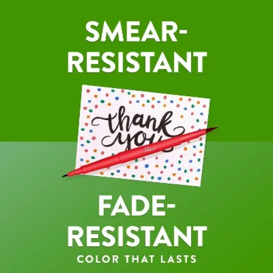 Paper Mate Flair! DUAL Calligraphy Pens Brush/Medium Tips Assorted Colors 16/Pack (2181607) image {6}