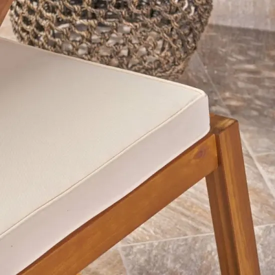 Champlain Acacia Wood Patio Rocking Chair - Christopher Knight Home image {4}