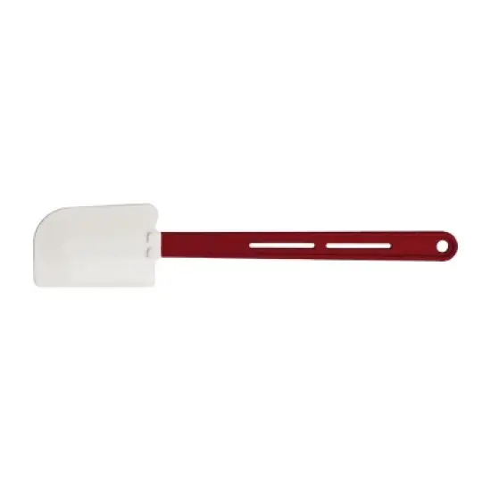Winco Silicone Scraper, Flat Blade, Heat Resistant, 14" image {2}