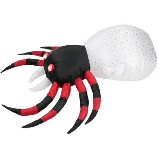 Northlight LED Lighted Inflatable Chill and Thrill Spider Outdoor Halloween Decoration - 4' image {2}