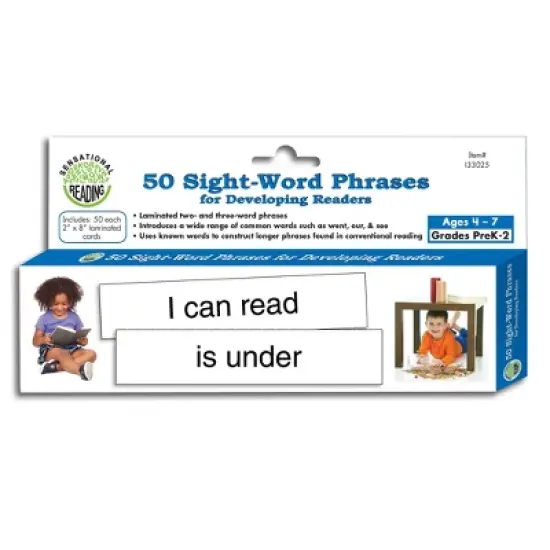 Sensational Reading&trade; 50 Sight-Word Phrases for Developing Readers image {1}
