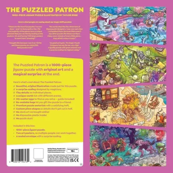 Magic Puzzle Company The Puzzled Patron Jigsaw Puzzle - 1000pc image {1}