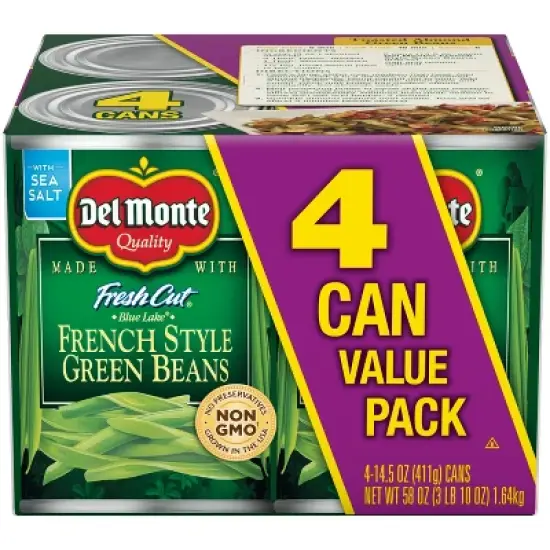Del Monte French-Style Green Beans 4 pk image {6}