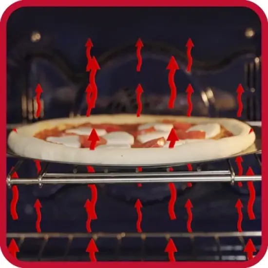 GoodCook 15.75" Large Nonstick Carbon Steel Ready Air Perfect Pizza Pan Gray: Round Oven Tray, Dishwasher-Safe image {3}