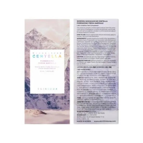 SKIN1004 Madagascar Centella Poremizing Fresh Ampoule Korean Skincare for Pore Care and Skin Tightening - 50ml image {9}