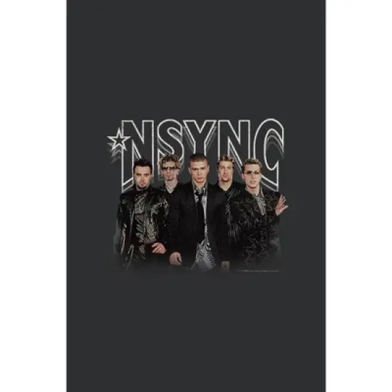 Women's NSYNC Rocker Band Pose Racerback Tank Top image {1}