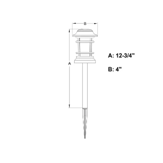 VAXCEL Westmont Low-Voltage Black Outdoor Landscape Path Light LED Clear Glass image {3}