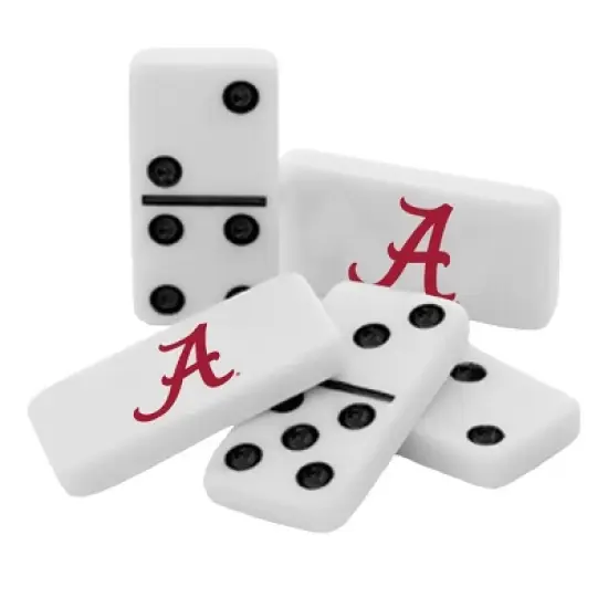 MasterPieces Officially Licensed NCAA Alabama Crimson Tide 28 Piece Dominoes Game for Adults image {2}
